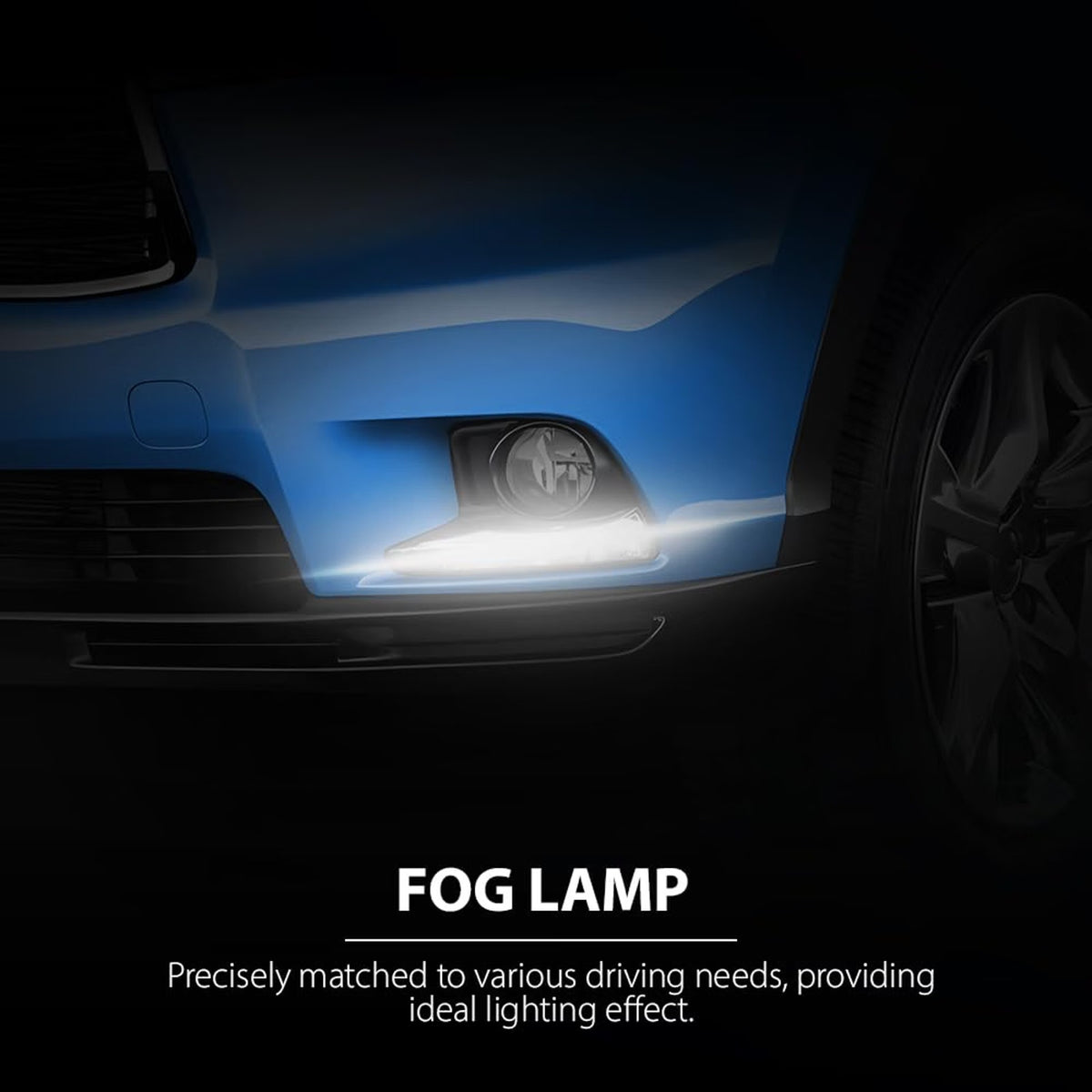 Pair DRL For Toyota Highlander 2014 2015 2016 LED Daytime Running Light Fog Lamp