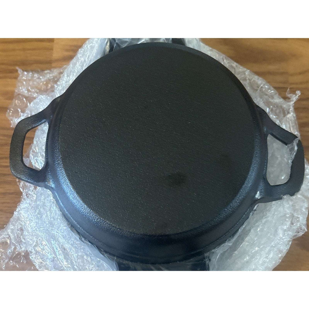 Set of 6 Mini Cast Iron Skillets Pans with Double Handles, 6.3 x 6.3 x 1.5 Inch