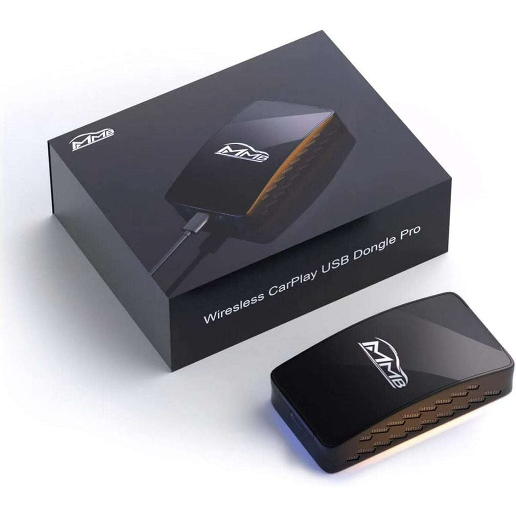 MMB Wired to Wireless CarPlay Android Auto USB Dongle AI Box PRO w/ Mirror-Link