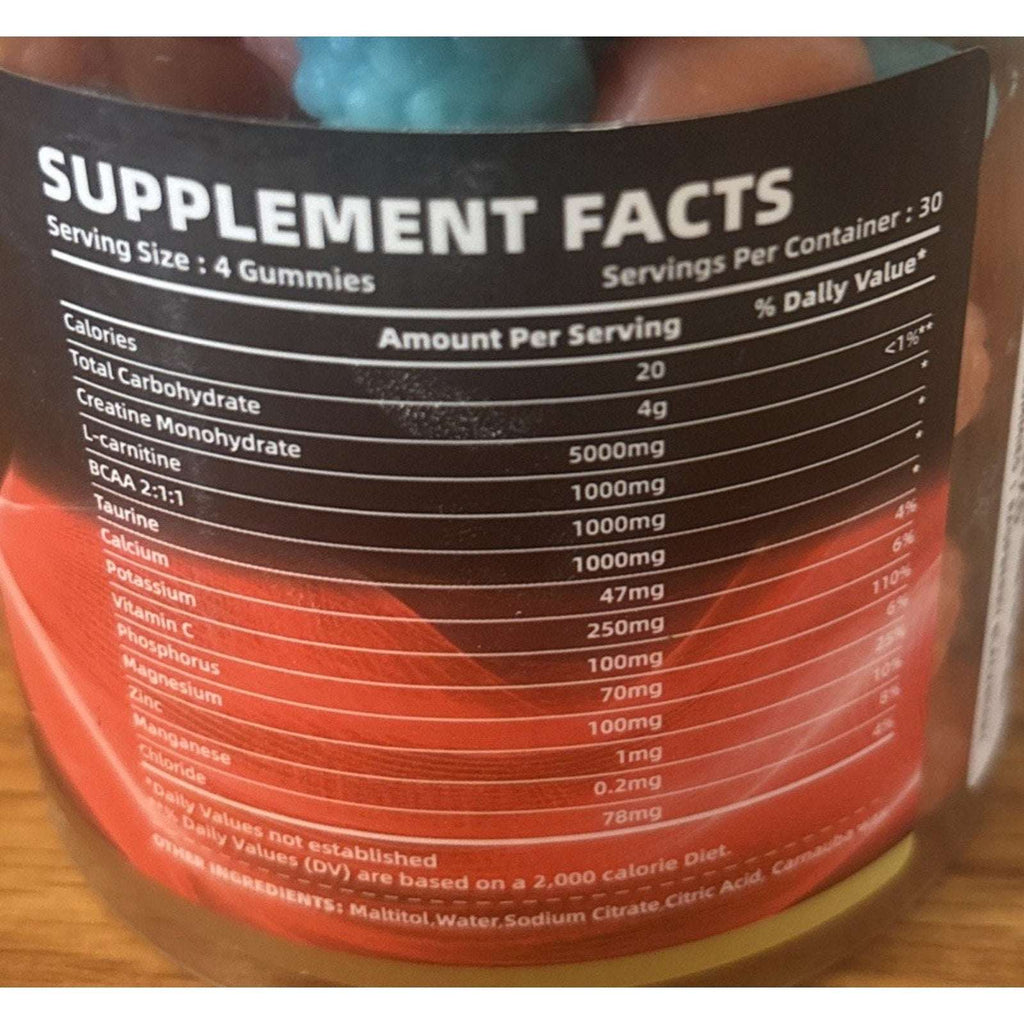 2x Happyummmm Creatine Monohydrate Gummies 5g Variety 120ct (240 Total) Exp 7/27