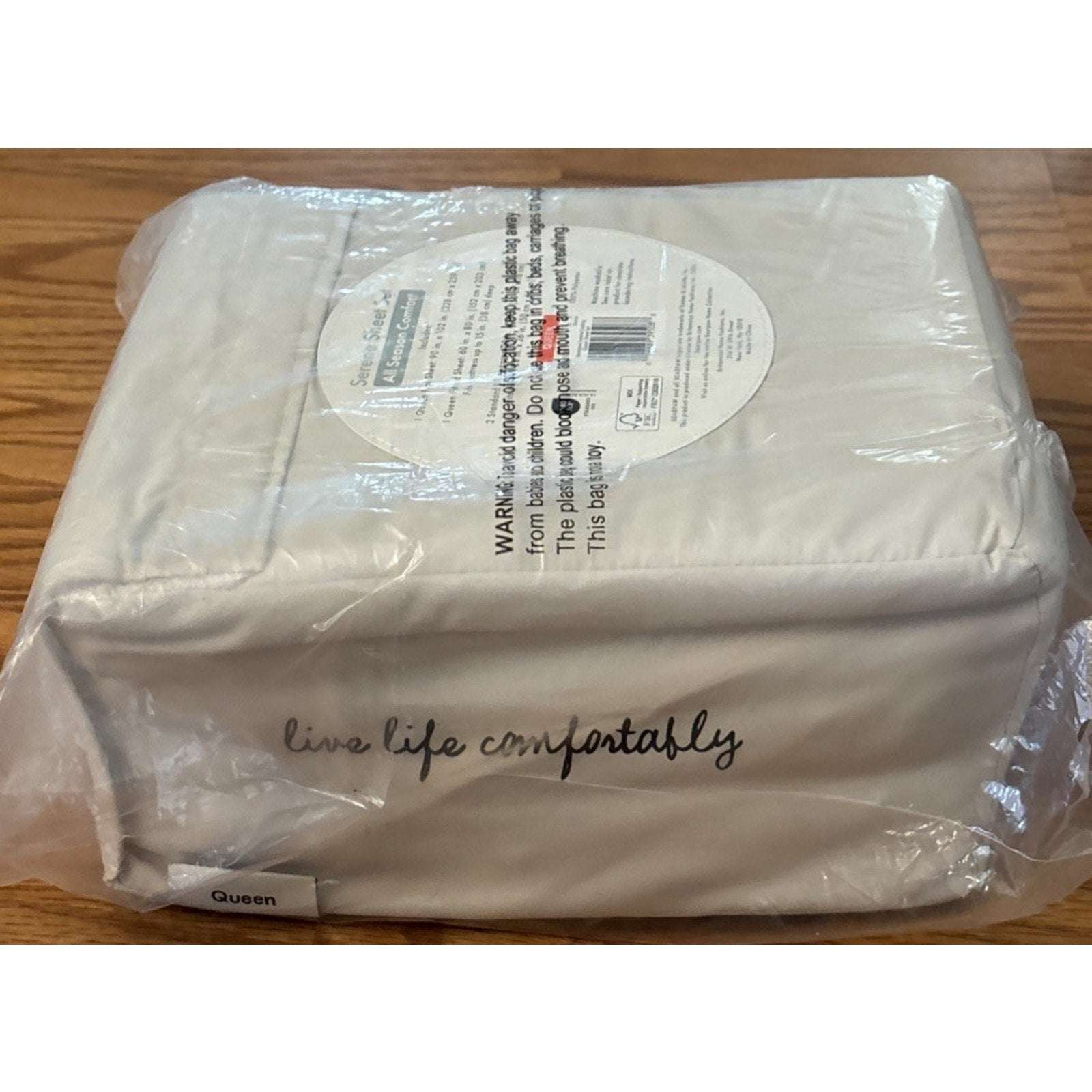BEARPAW Serene All Season Comfort Queen Size Deep Pocket Sheet Set in Stucco