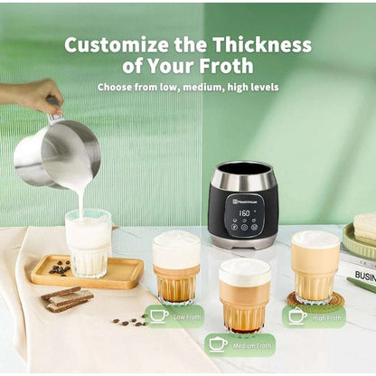 Maestri House DualFro 600 Milk Steamer Frother w Variable Temp & Froth Thickness