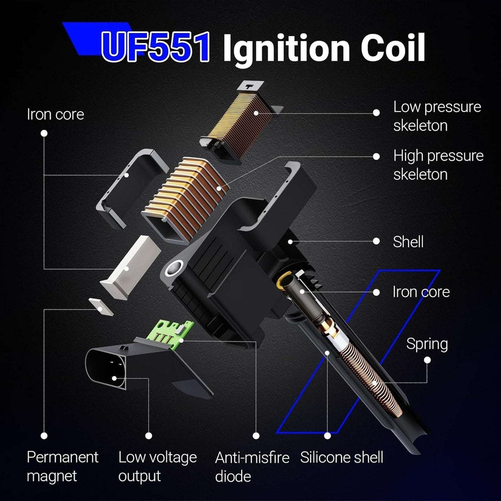 8x Ignition Coil UF551 & Iridium Spark Plug Set For Nissan Titan Armada 5.6L V8