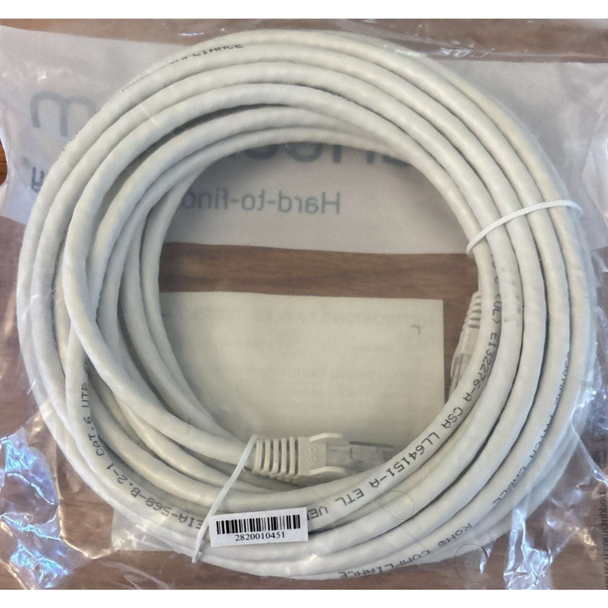 StarTech Cat6 Ethernet UTP Network Patch Cable 25ft RJ45 Snagless N6PATCH25WH