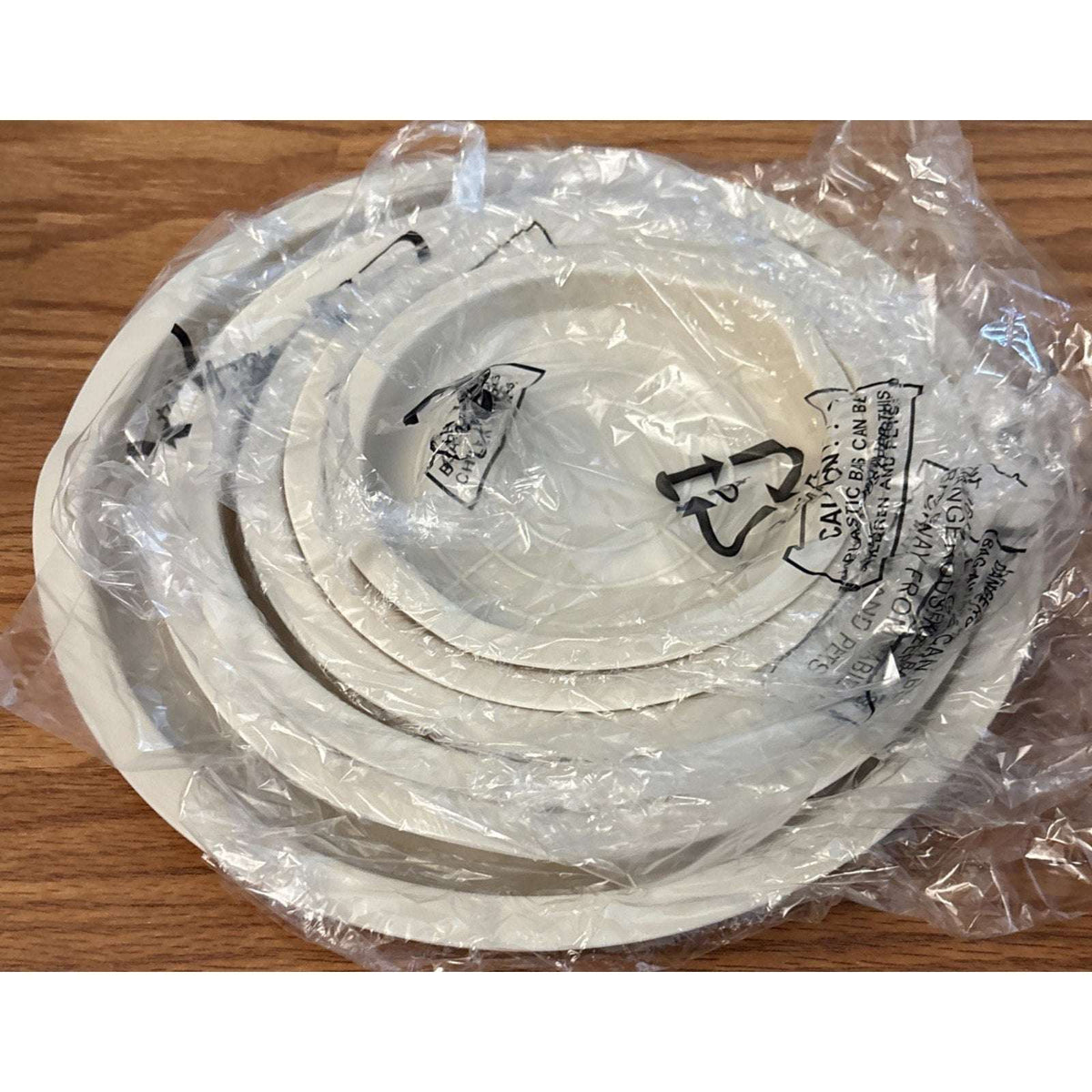 6Pc Mixing Bowl/Airtight Lids Set Stainless Steel Nesting Bowls Prep Bake Serve