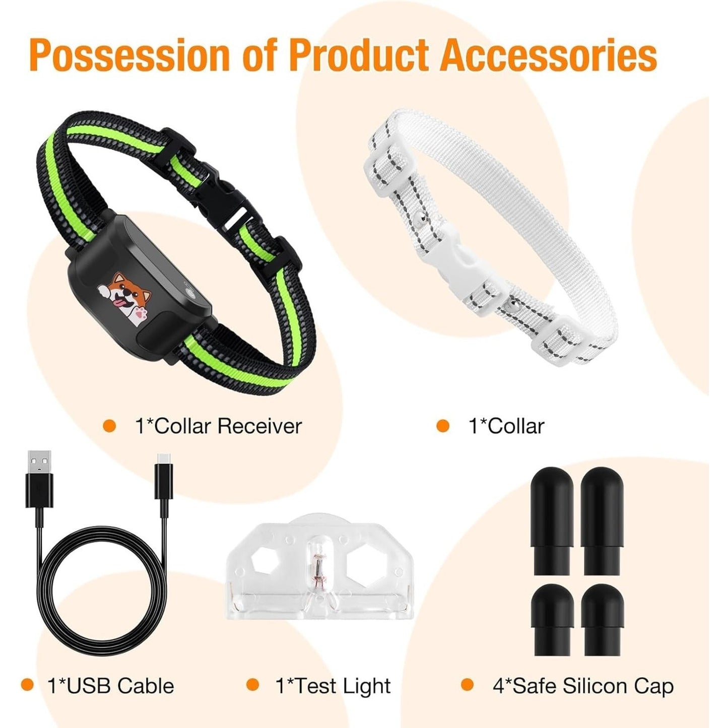 UJQW GPS + Wireless Dog Fence Tracking Training Collar -No Subscription Required