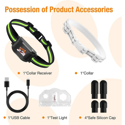 UJQW GPS + Wireless Dog Fence Tracking Training Collar -No Subscription Required