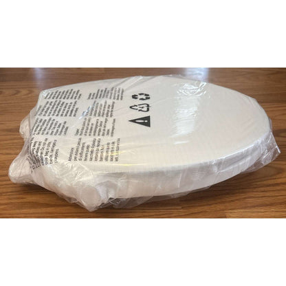 Clirass Round Bidet Toilet Seat with Quiet-Close Lid Non-Electric Dual Nozzle