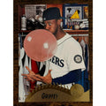 1995 Pinnacle Ken Griffey Jr #128 Seattle Mariners Blowing Bubble Gum Card