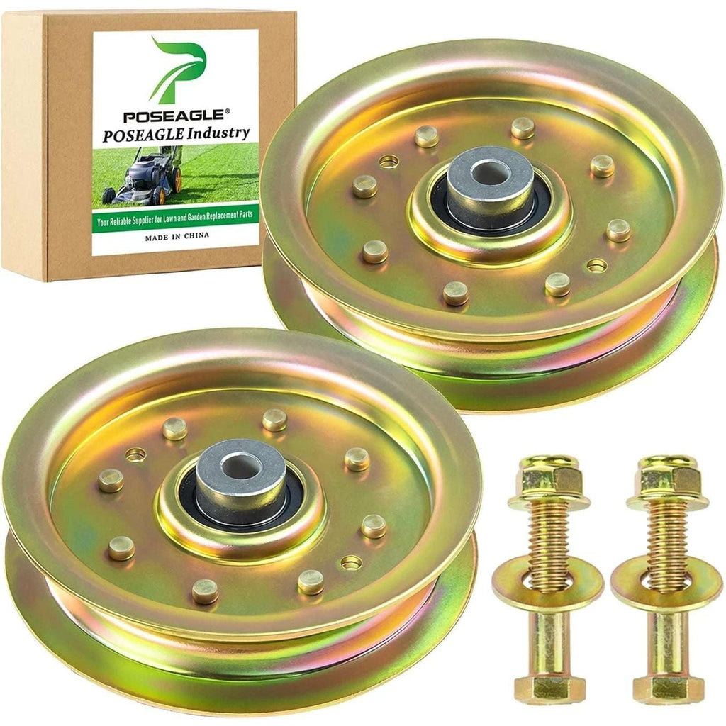 2 Pack Idler Pulley 4.25 Inch Heavy Duty For Cub Cadet 50" RZT50 Mower 75604129B
