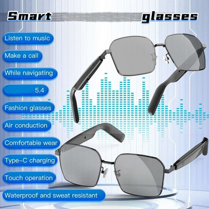 Smart HiFi Waterproof Ai Translation BT V5.4 Sunglasses Hands-Free Calls, Music