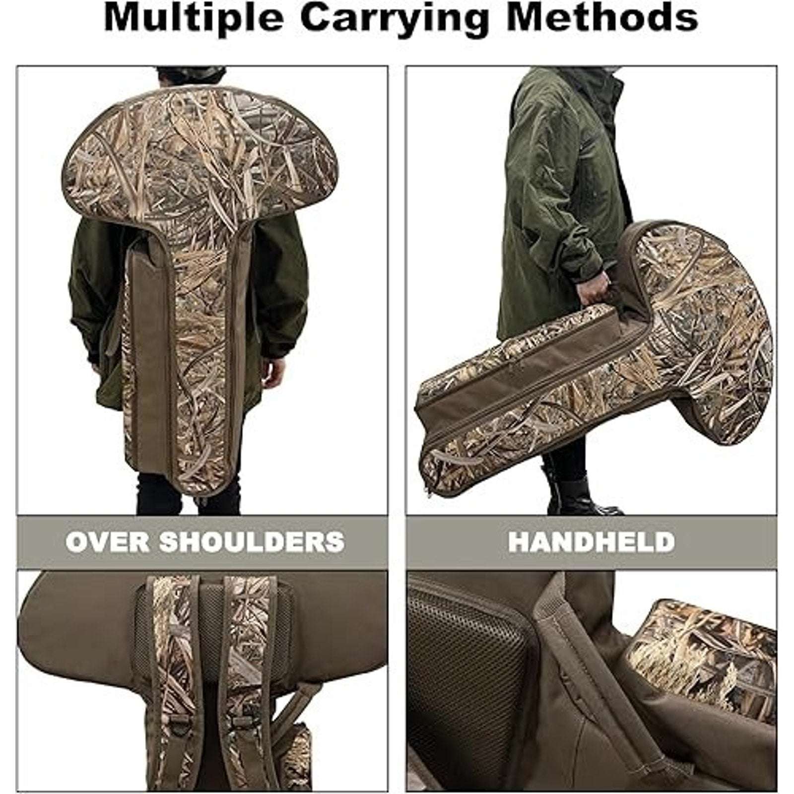 MYDAYS Soft Camo Hunting Backpack Padded Carry Case Bag