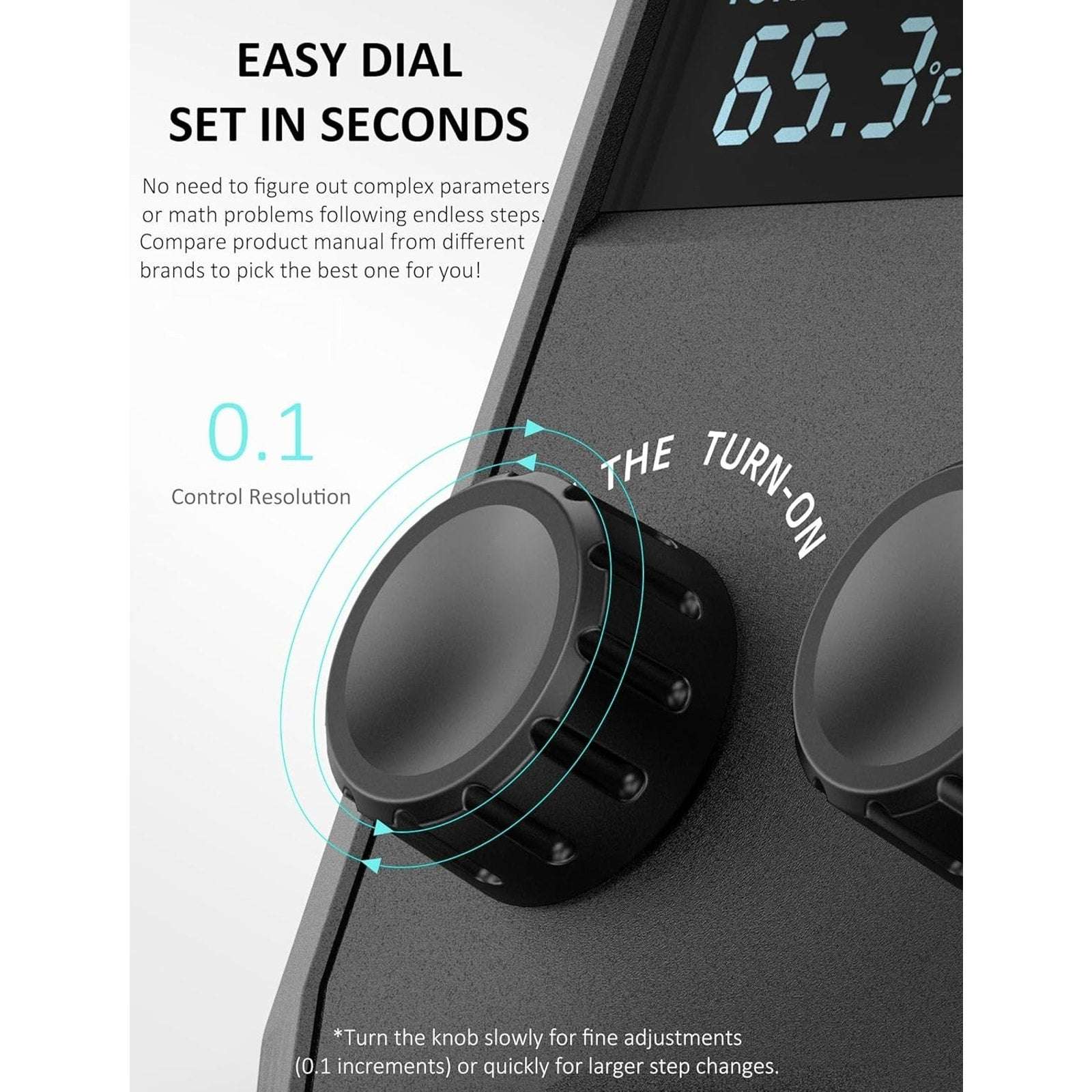 WH2408 Temperature Controller 10A 1200W Digital Thermostat Outlet Plug-In Switch