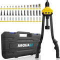 IMQUALI 16" Hand Rivet Nut Tool Kit 14 Metric & SAE Mandrels & Nut Set with Case