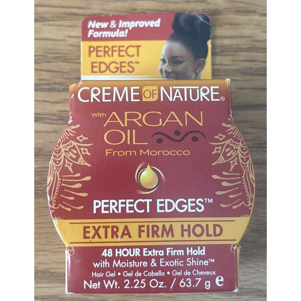 Creme Of Nature Perfect Edges Argan Oil 48 HR Extra Firm Hold Hair Styling Gel