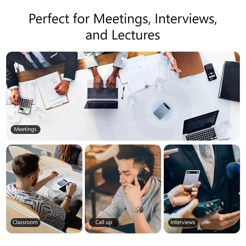 NOTE AI Voice Recorder, Transcribe & Summarize, 140 Languages Voice to Text 64GB