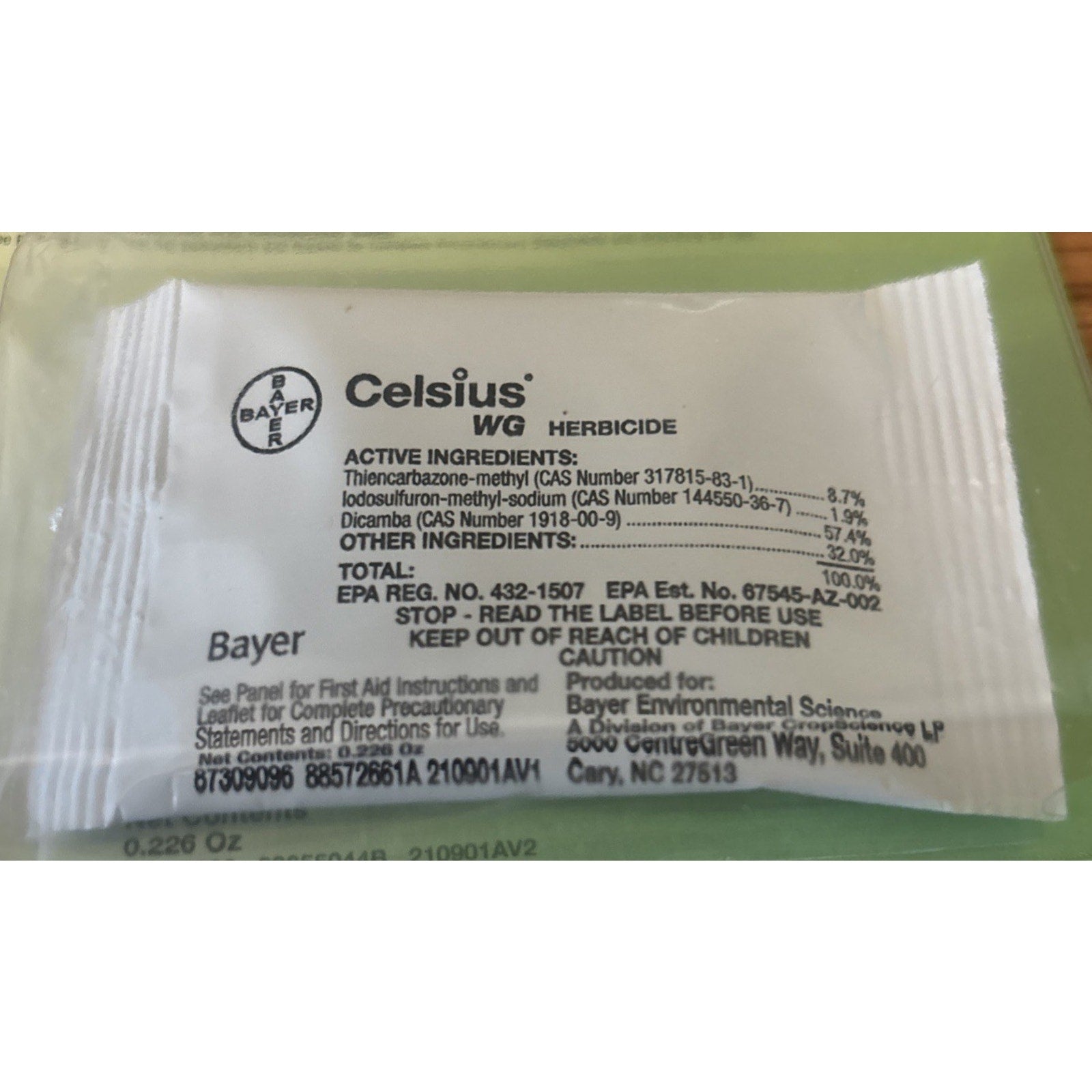 4x Celsius Herbicide - Single dose 0.226 oz Easy Mix Packet - Post Emergent