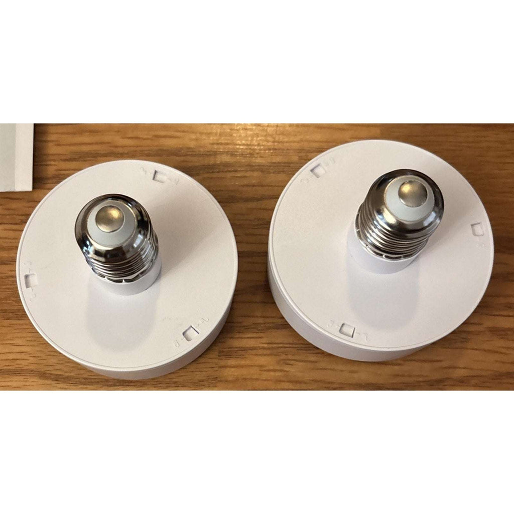 2Pk Black Rustic Wireless Battery Operated Wall Sconces Light Fixtures w/ Remote