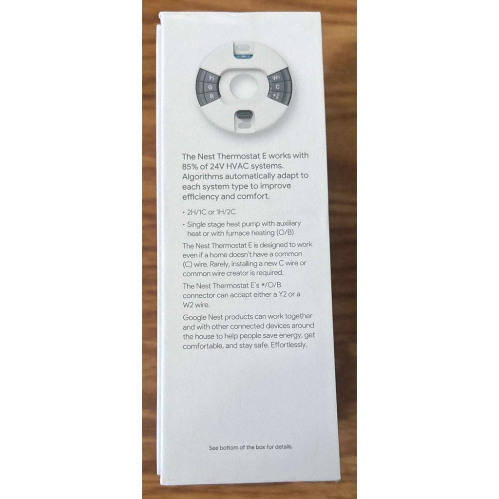 Google Nest Thermostat E Nest Pro Edition Model: A0063 T4001ES - New Open Box