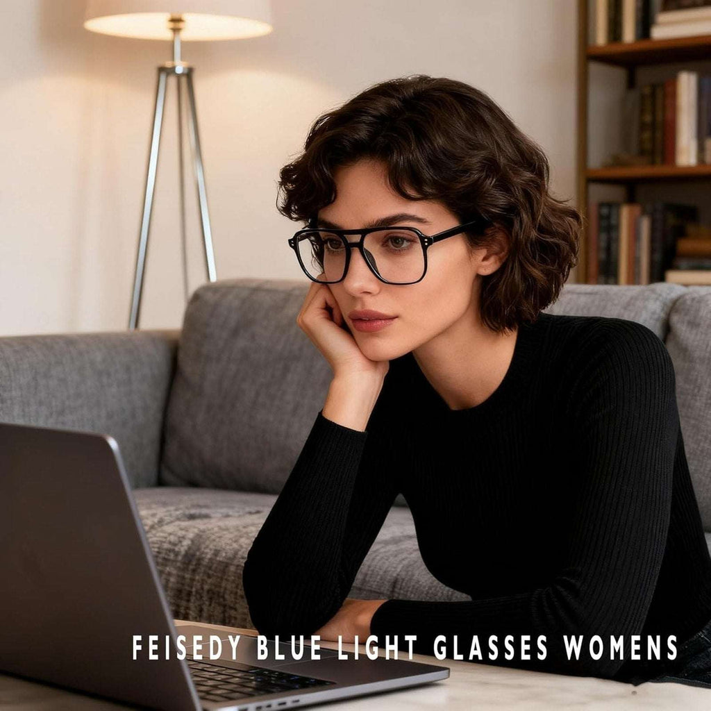 Blue Light Blocking Glasses Fake Nerd Clear Square Computer Lightweight Oversize