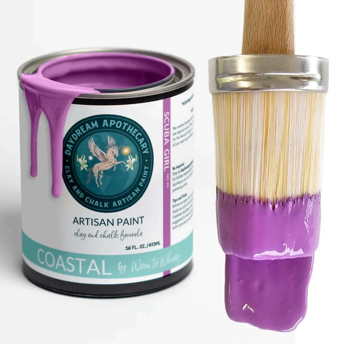 Daydream Apothecary Coastal Worn to Whimsy Artisan Chalk Paint Scuba Girl 16 oz