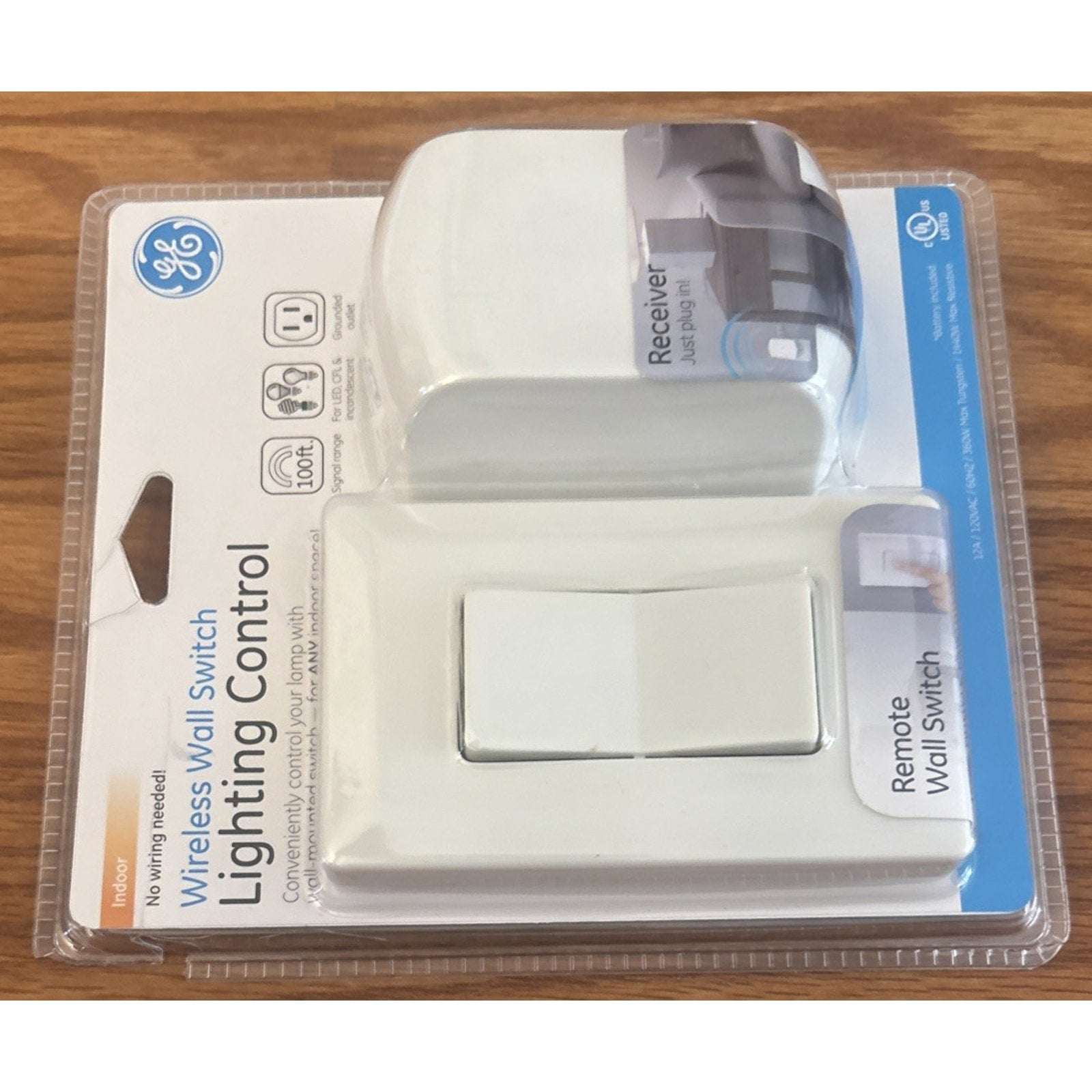 Jasco GE Wireless Remote Wall Switch Lighting Control Indoor 100ft Range #18279