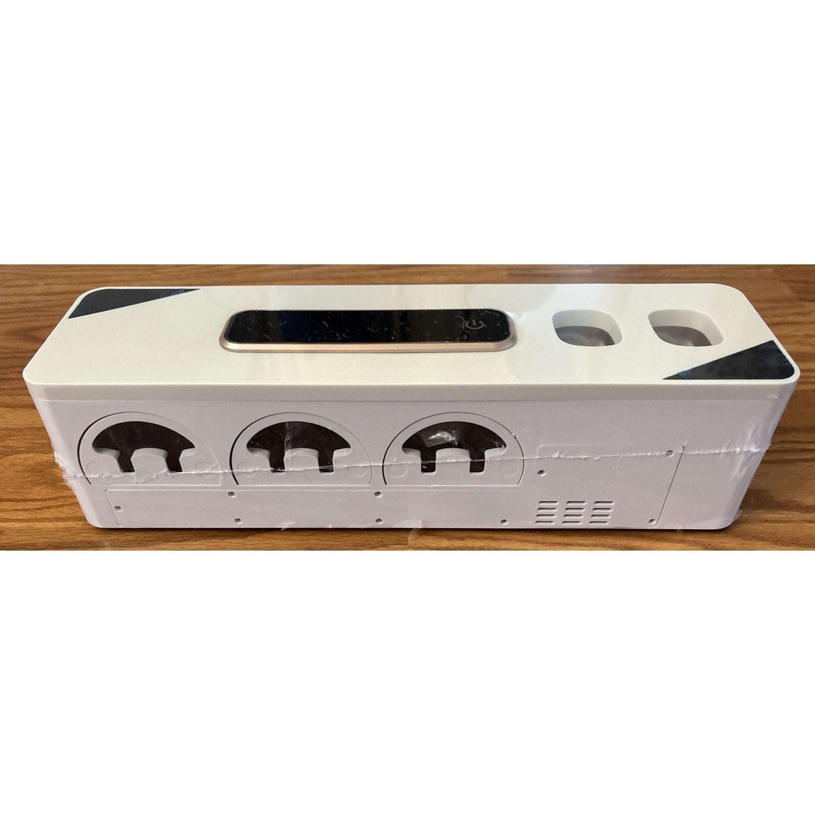 Smart 6 Toothbrush Holder Cleaner Sterilizer & Dryer w Dual Toothpaste Dispenser