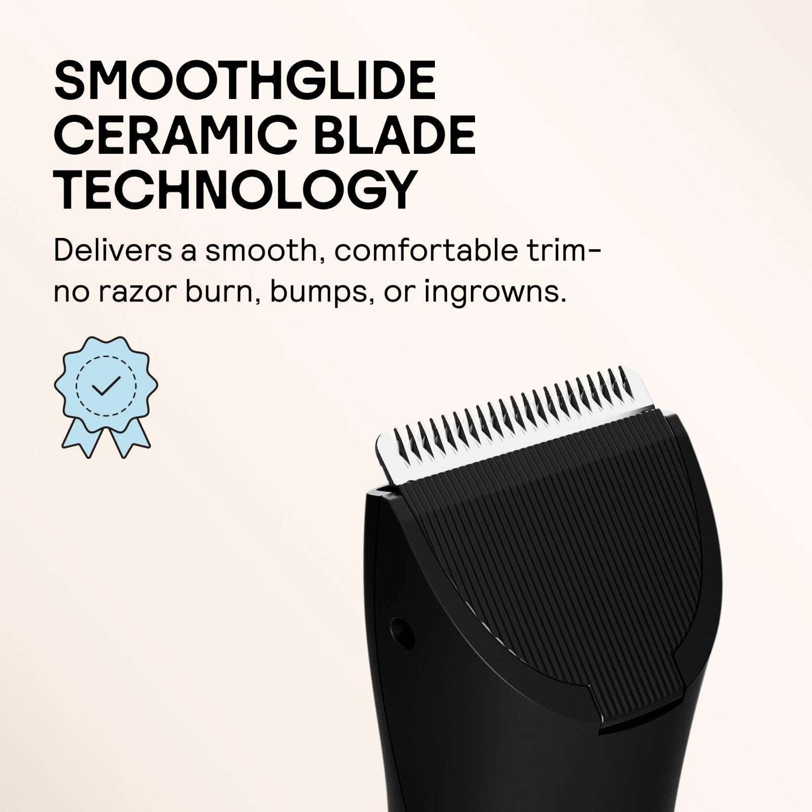 Meridian The Trimmer Whole Body Hair Trimmer Waterproof & Rechargeable in ONYX