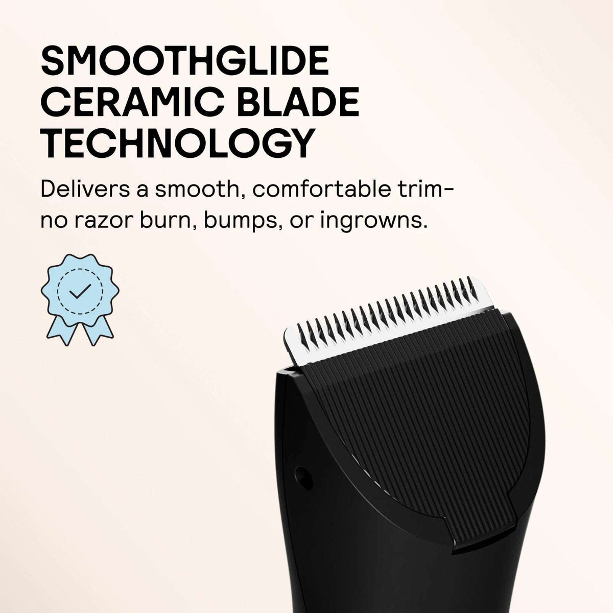 Meridian The Trimmer Whole Body Hair Trimmer Waterproof & Rechargeable in ONYX