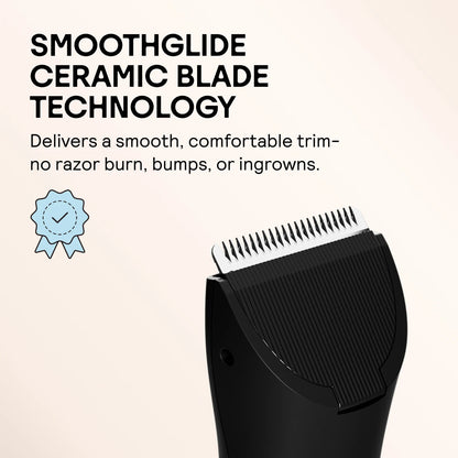 Meridian The Trimmer Whole Body Hair Trimmer Waterproof & Rechargeable in ONYX