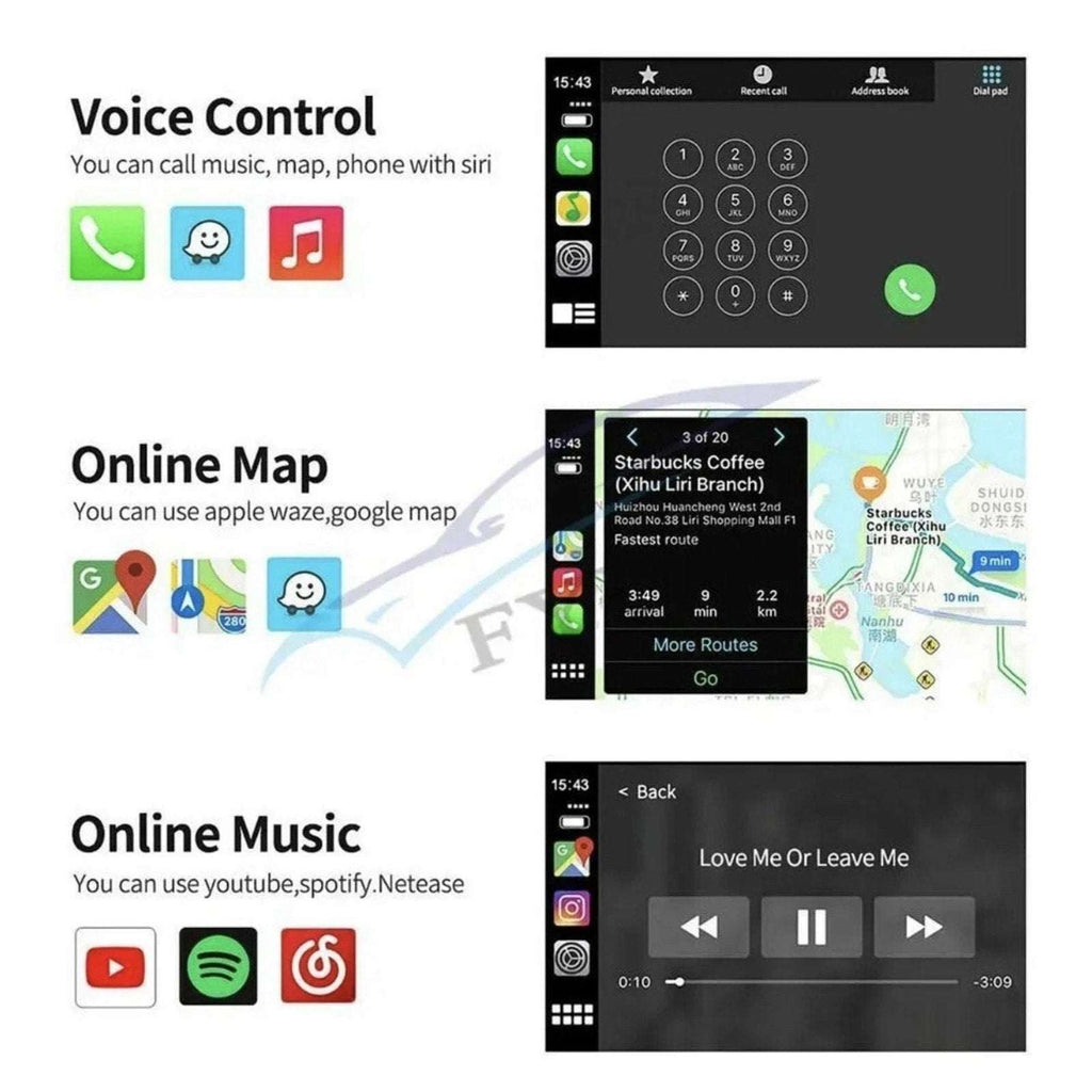 MMB Wired to Wireless CarPlay Android Auto USB Dongle AI Box PRO w/ Mirror-Link