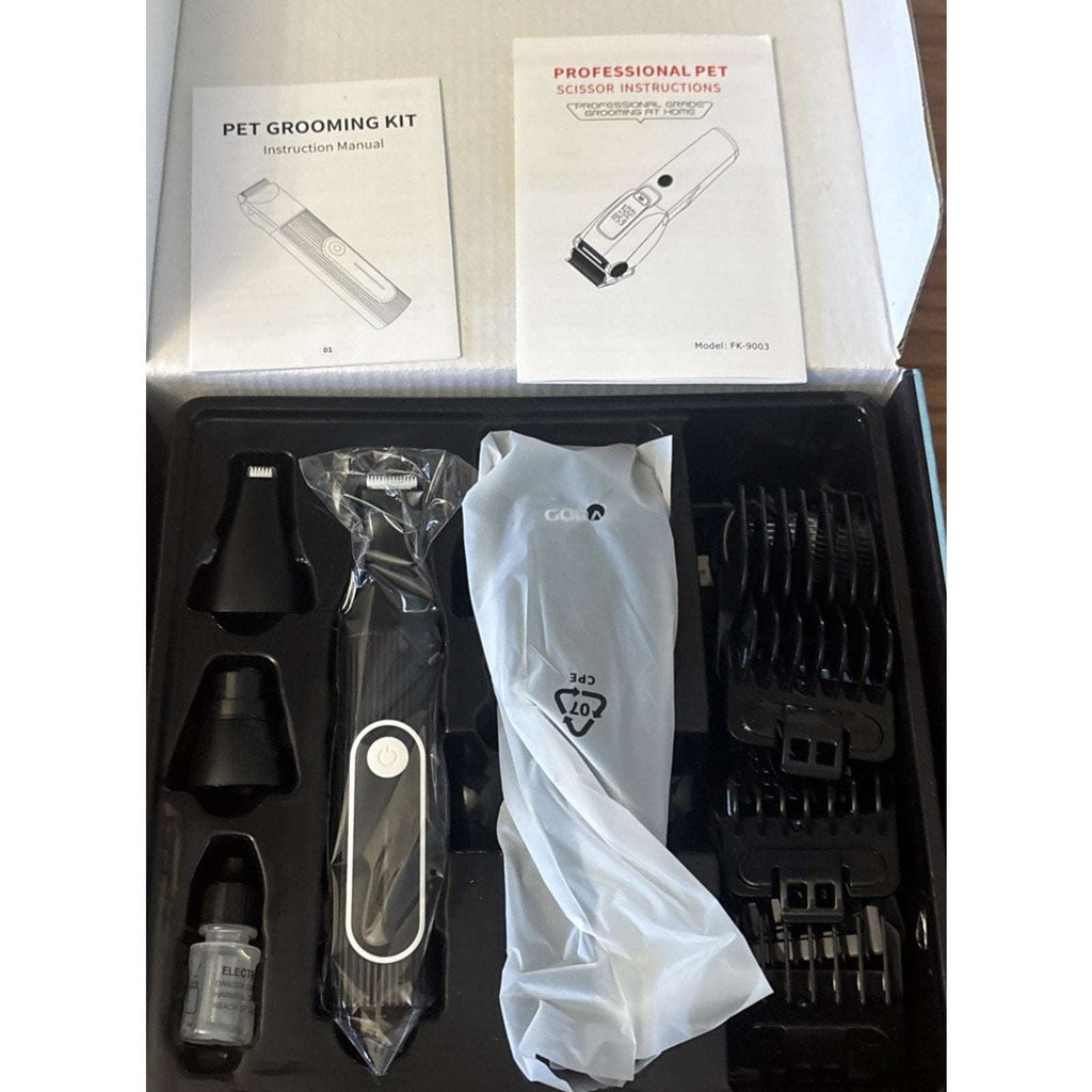 Wireless Dog Grooming Set Clippers, Paw Trimmers for Thick Hair Coats Low Noise