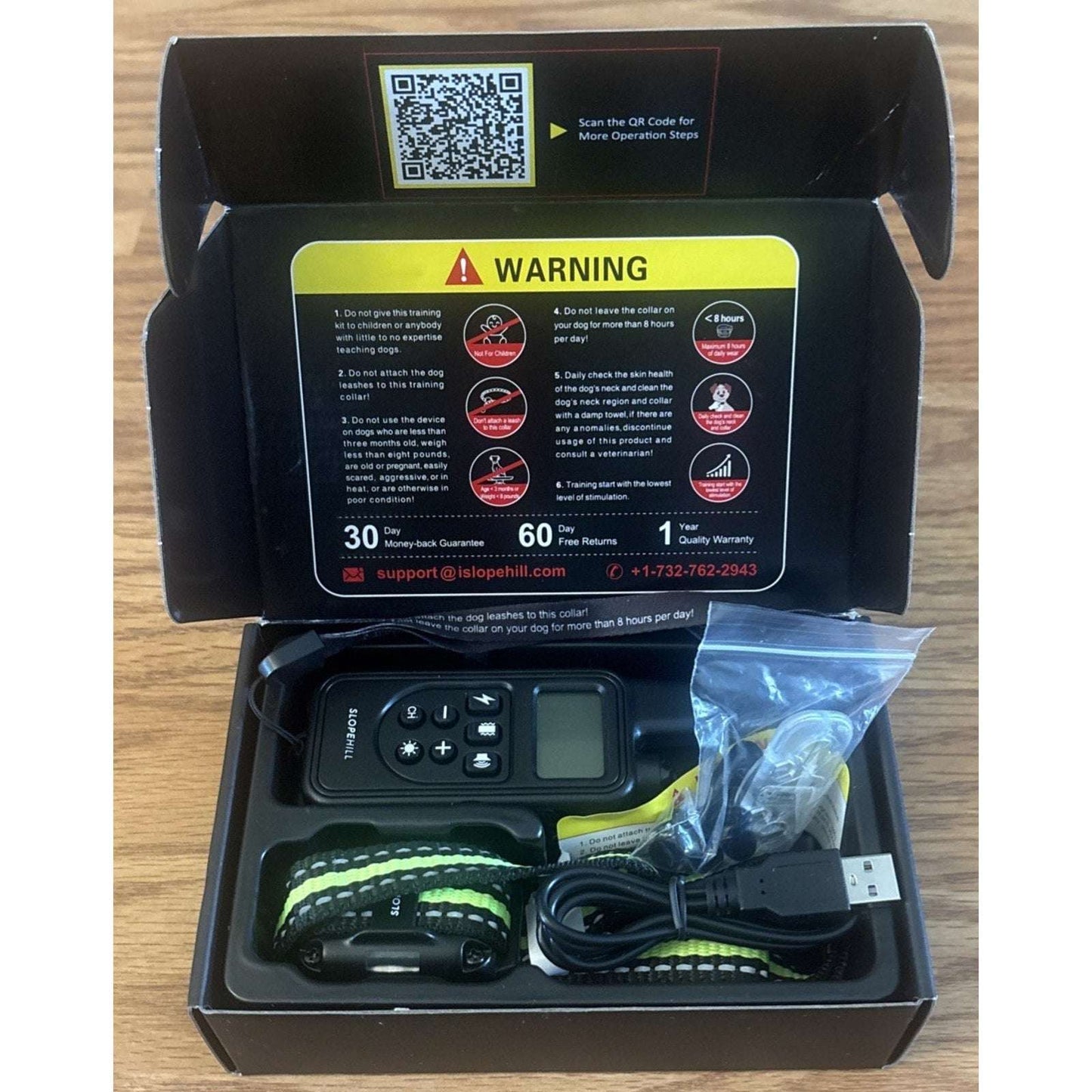 Waterproof Dog Training Collar 4200ft w/ Remote, 4 Modes, 99 Levels & Light