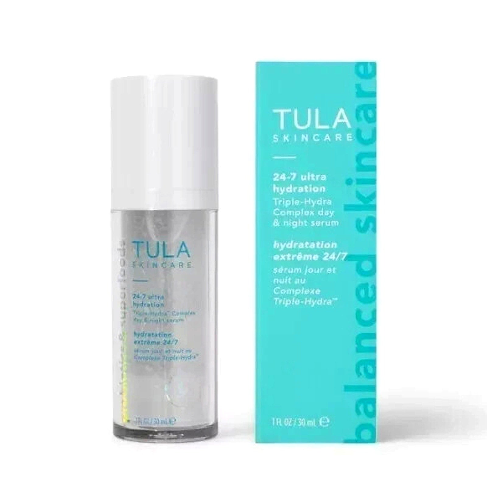 TULA SKINCARE 24-7 ULTRA HYDRATION Triple-Hydra Complex Day & Night SERUM NEW