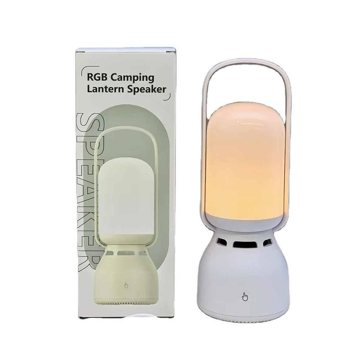 Rechargeable Camping Tent Lantern with Bluetooth Speaker Outdoor Table RGB Light