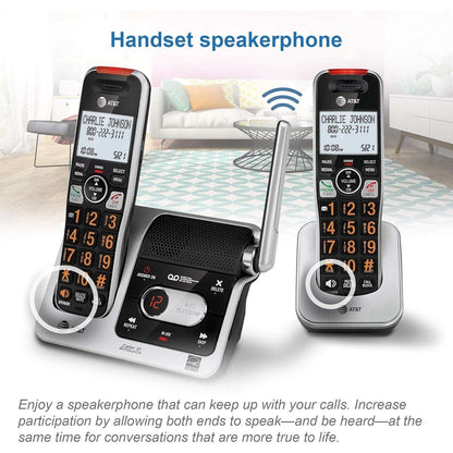 AT&T BL102 DECT 6.0 Cordless Phone w/ Answering Machine Caller ID/Block Intercom