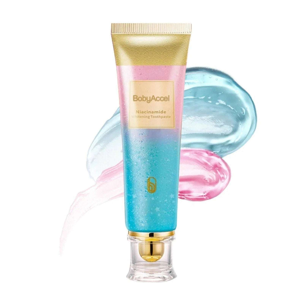2 Tubes BodyAccel Niacinamide Fluoride-Free Whitening Toothpaste 3.5oz Exp 2028