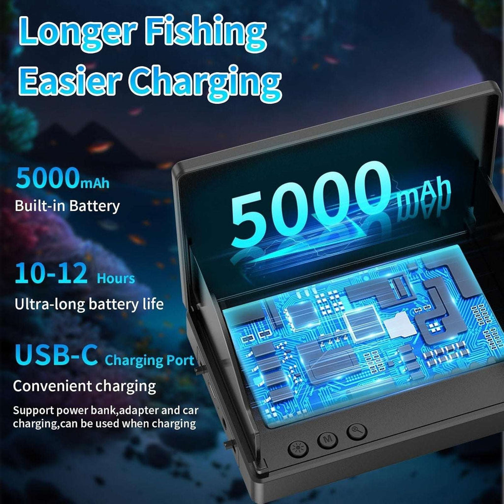 Underwater Fishing Camera Fish Finder w/ Infrared Night Vision, 4.3" LCD Display