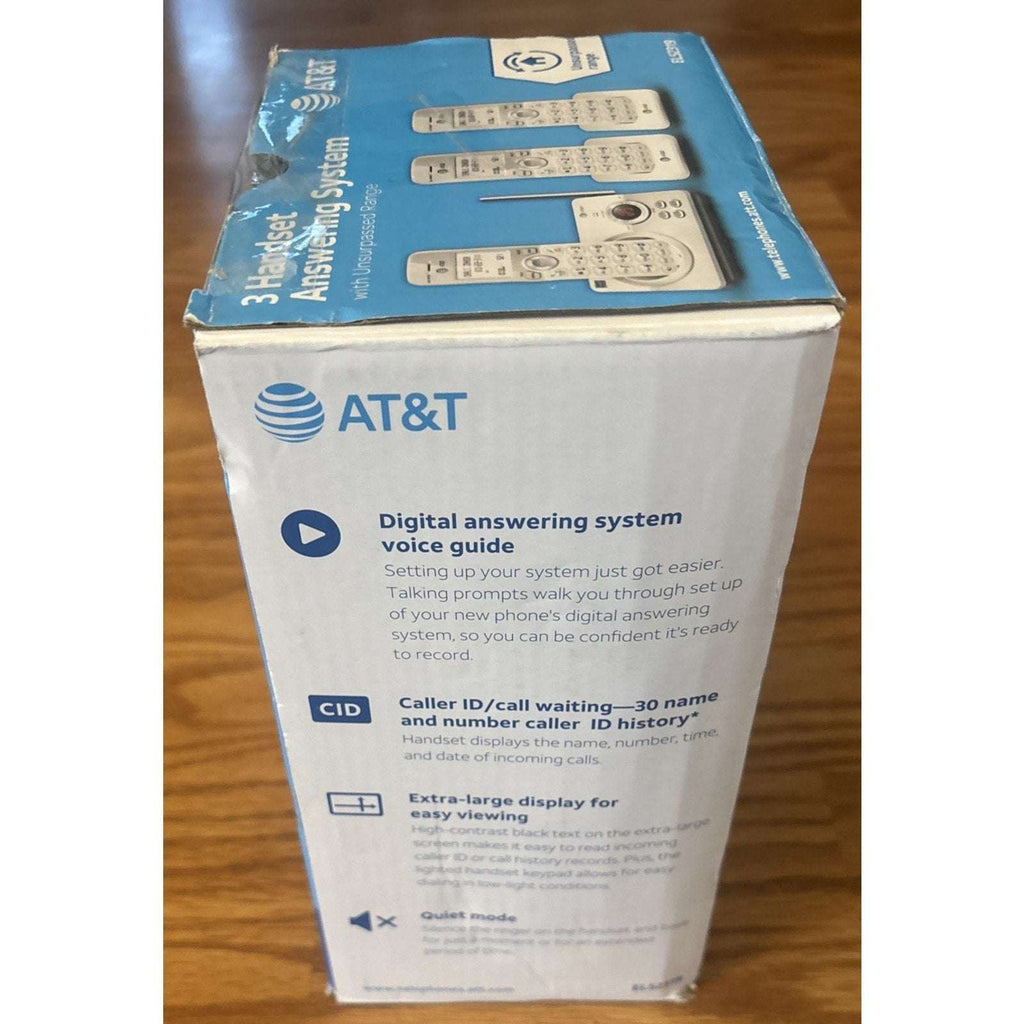 AT&T EL52319 DECT 6.0 Cordless Phone System with Answering Machine 3 Handsets