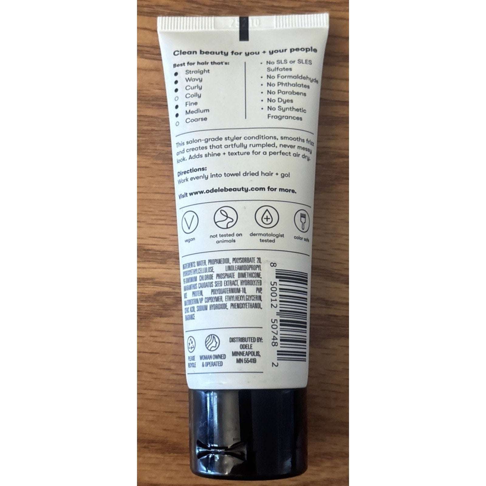 5PC Set 1x Odele Scalp + Body Scrub, 2x Clarifying Shampoo & 2x Air Dry Styler