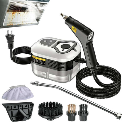 2500W High Temp/Pressure Steam Cleaner, 6 Adjustable Levels, 15s Heat-Up, 1.2L