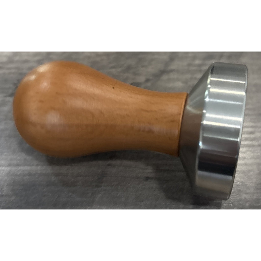 51mm Espresso Coffee Tamper w/ Wooden Handle & Stainless Steel Base +Stencil Kit