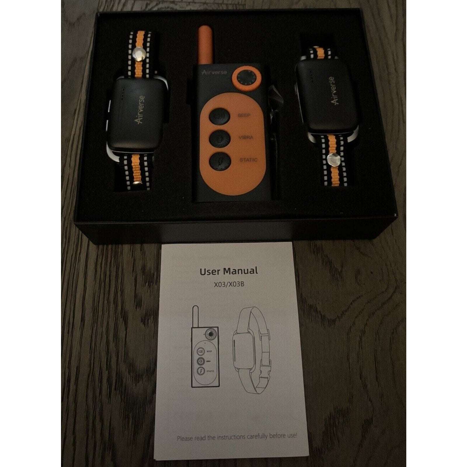 Airverse 2 Dog 1600FT Waterproof Dog Training Collar w Remote 3 Modes & Voice