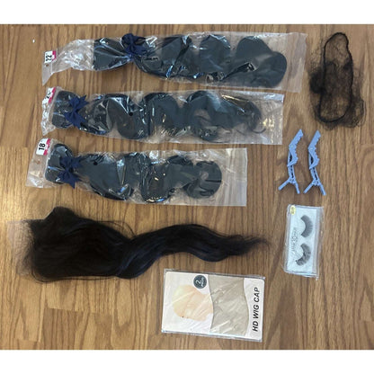 100% Raw Indian Body Wave Temple Real Human Hair Extension Bundle 18 20 22 Inch