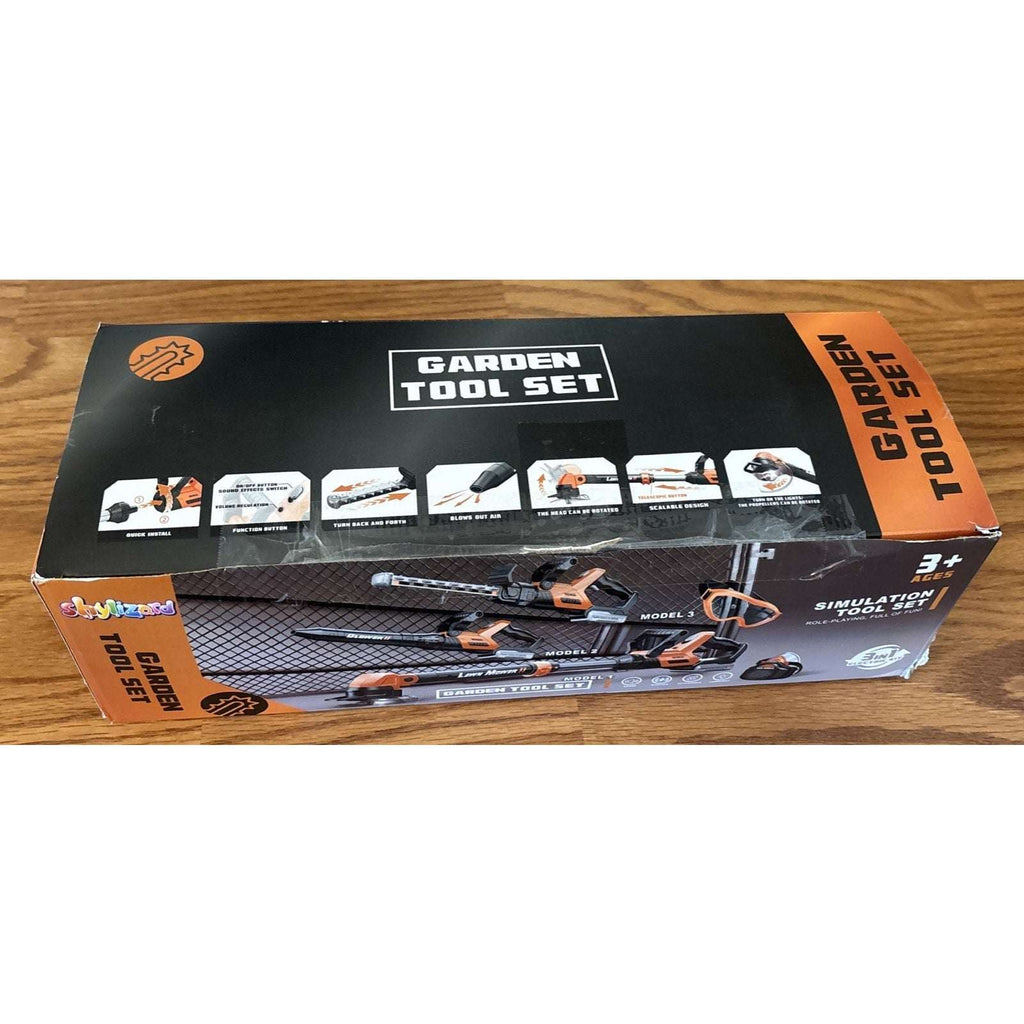 Kids Power Lawn Tool Set 3-in-1 w/ Sounds & Lights Weed Wacker, Trimmer & Blower