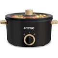 HYTRIC 2.5L 2.6Qt Electric Hot Pot Ramen Cooker Dual Power 300W 700W RV Dorm Blk