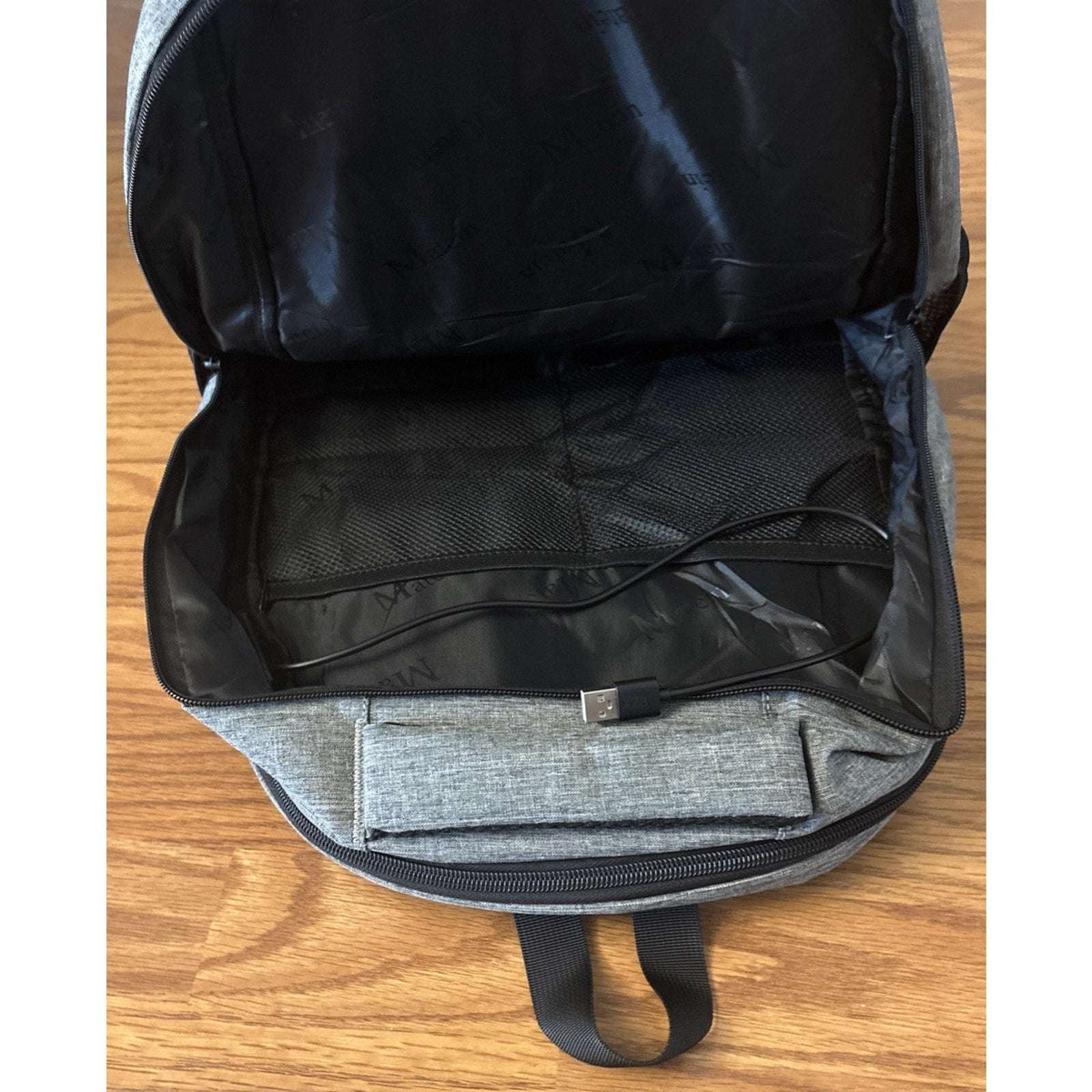 MATEIN 18.5 Inch Laptop TSA Approved Backpack, Extra Large Gray/Black w USB Port