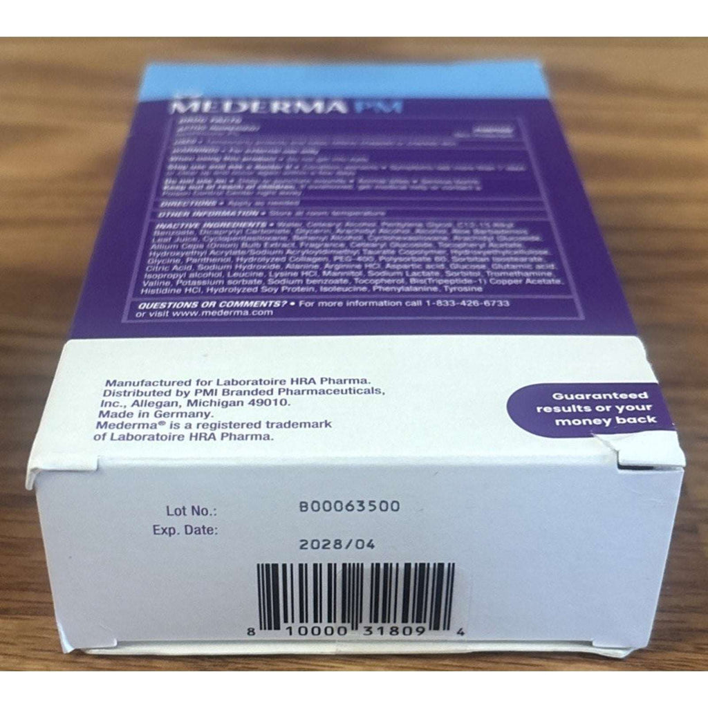 2PC Mederma PM Intensive Overnight Scar Cream Triple Action+ Tripeptol 1oz 04/28