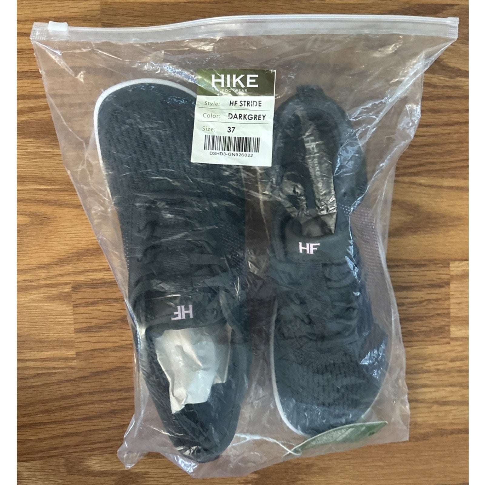 HIKE HF STRIDE Barefoot Shoes Dark Gray 7 US W