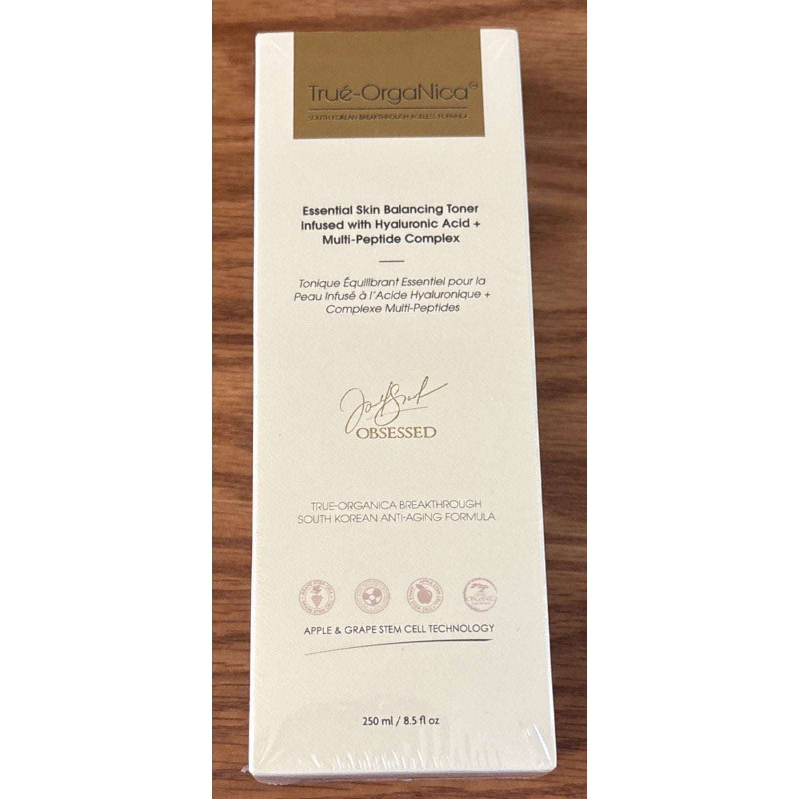 True-OrgaNica Anti-Aging Balancing Toner Hyaluronic Acid +Multi-Peptide Complex